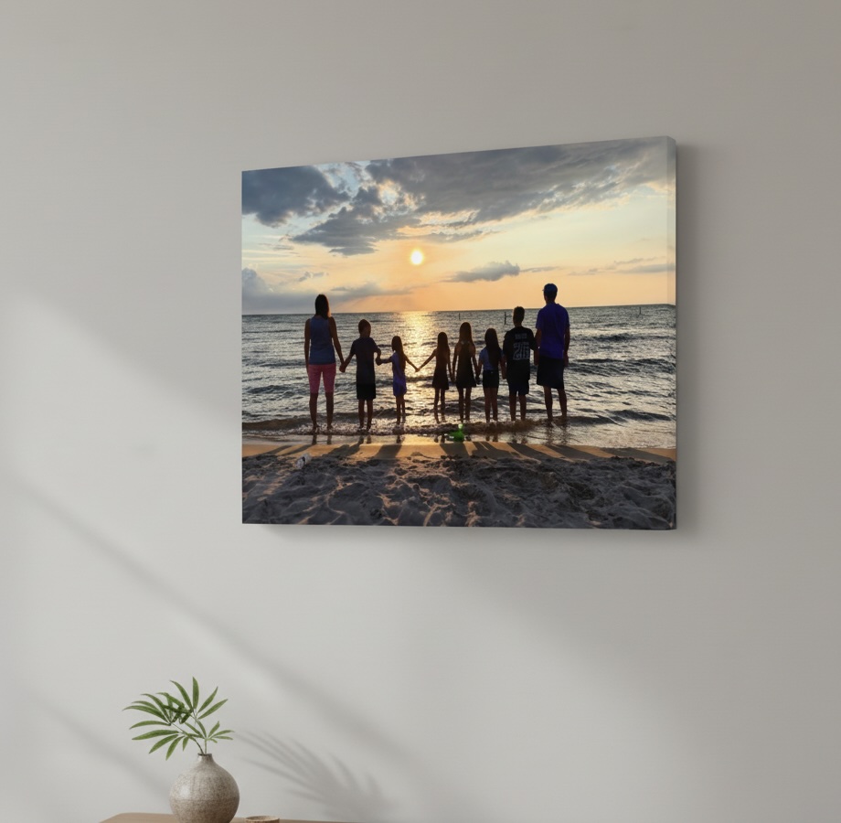 Canvas print of a beach vacation photo